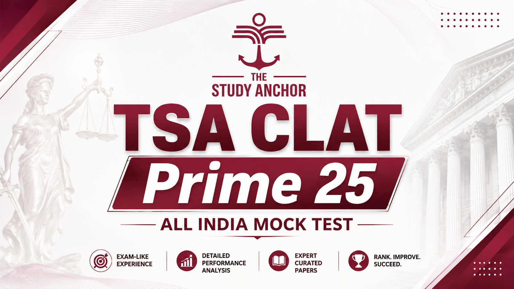 TSA CLAT Prime 25 All India Mock Test