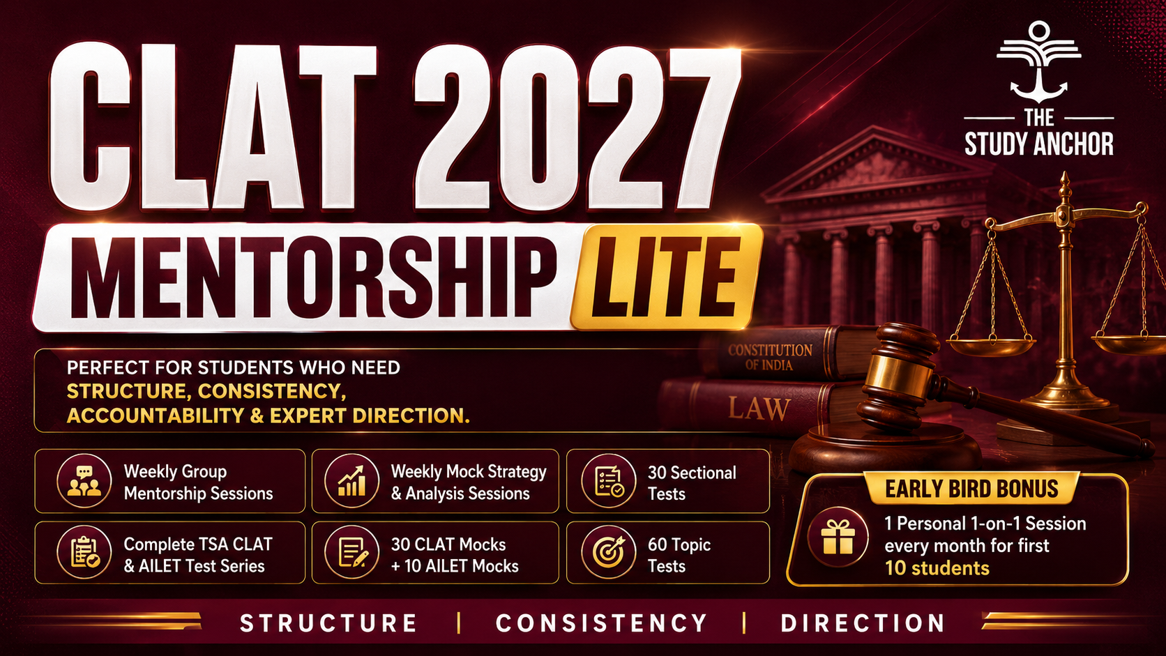 CLAT Mentorship Lite 2027
